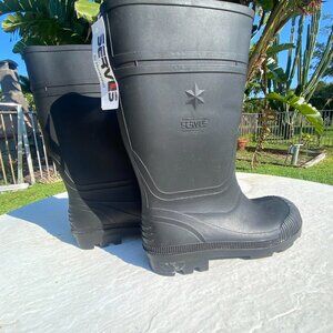 Servus By Honey Well Tall Black Rubber Work Boots Pull On Mens Size 13 NWT